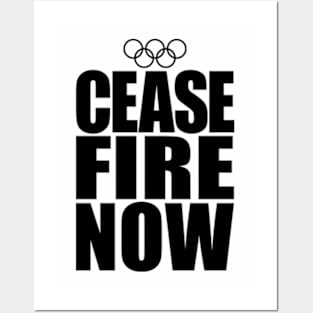 Cease Fire Now Paris 2024 Posters and Art